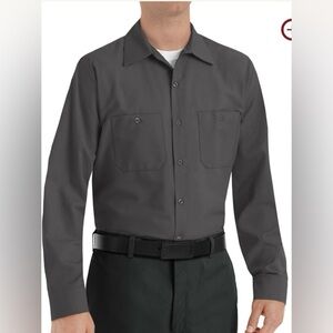 NWOT Men's Long Sleeve Industrial Work Shirt L
